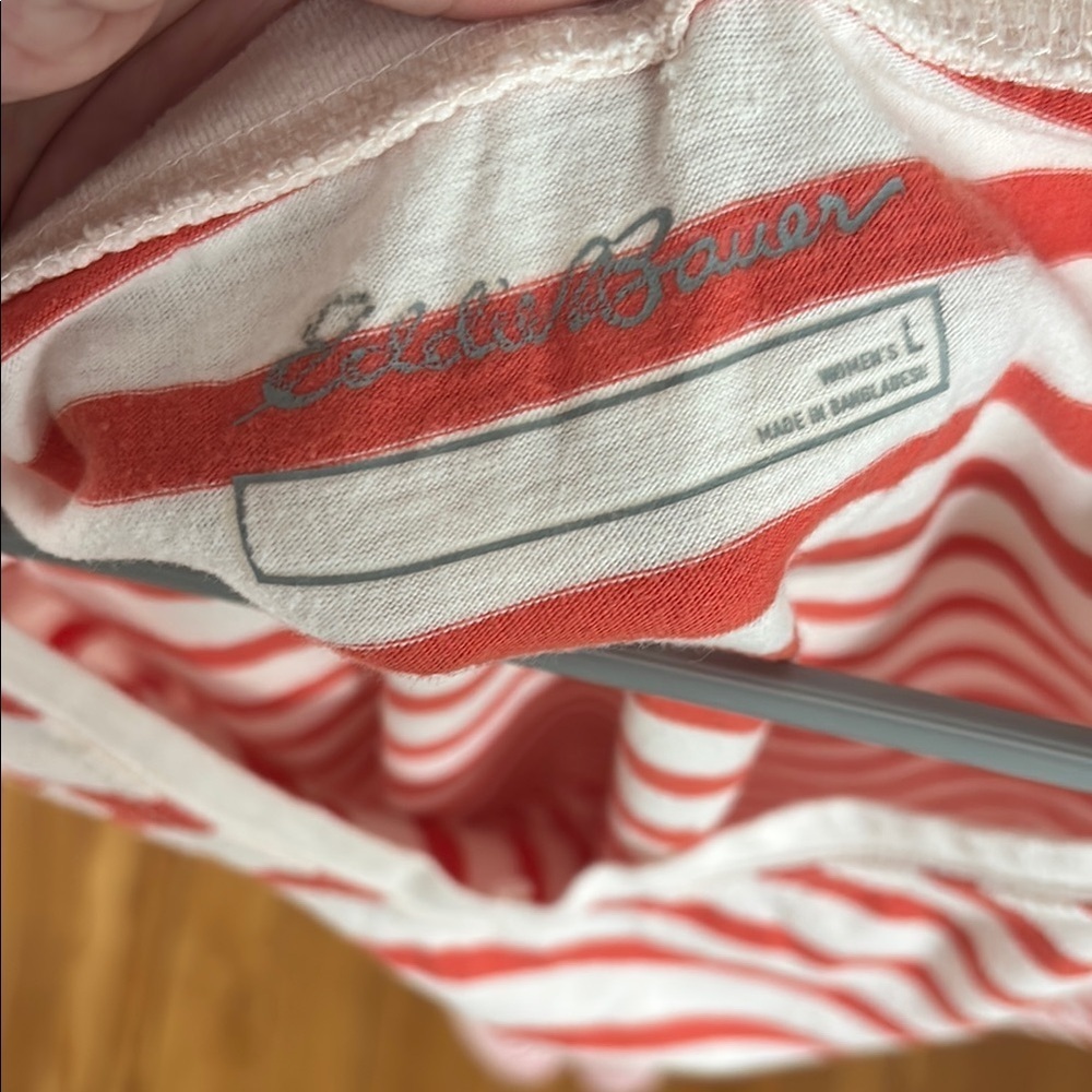 Eddie Bauer Orange and Pink Sleeveless Tank Top - Picture 2 of 3